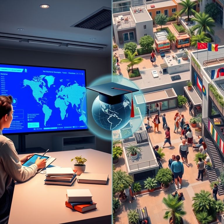 From Local Classrooms to Global Campuses: How Hybrid Learning and International Scholarships Are Redefining Educational Sustainability