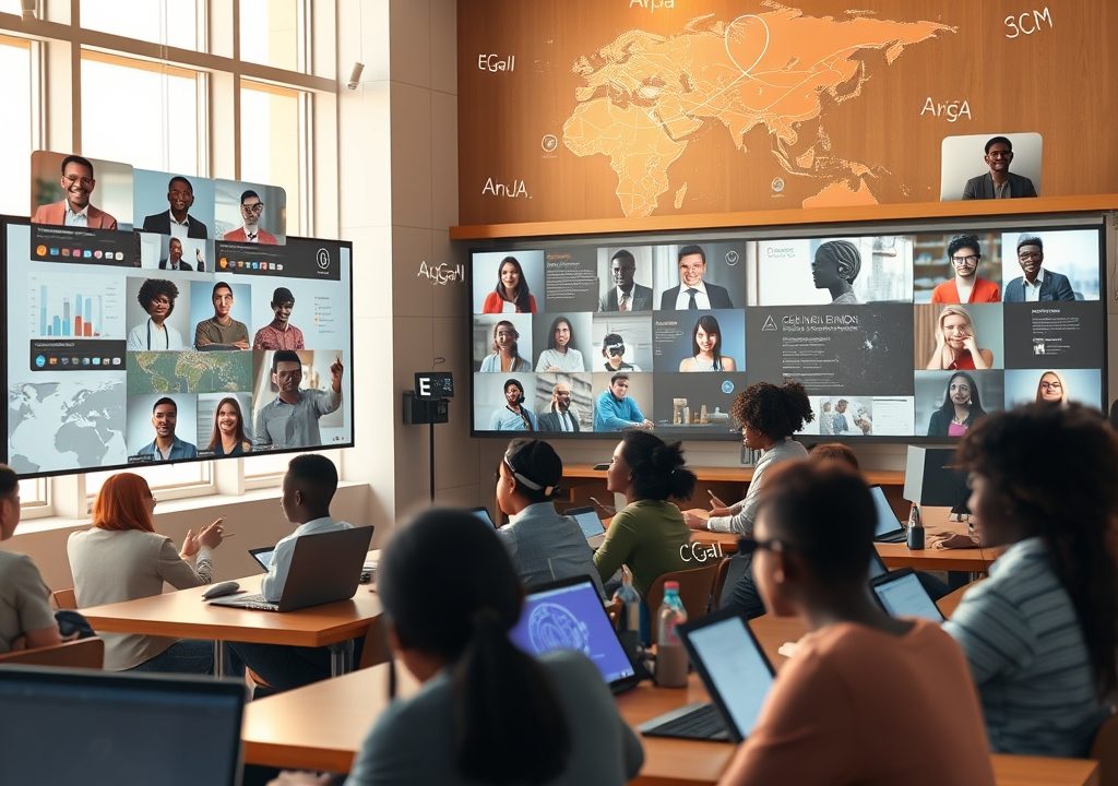 The Intersection of Hybrid Learning and Cross-Cultural Scholarships: Crafting a New Era of Global STEM Leadership
