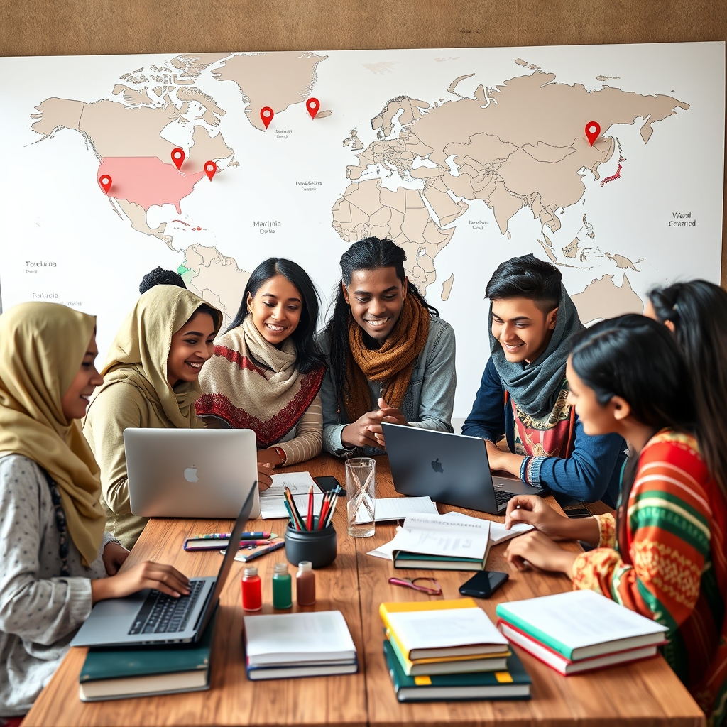 The Scholar’s Global Odyssey: Navigating the Intersection of Hybrid Learning and International Scholarships for Cross-Cultural STEM Excellence