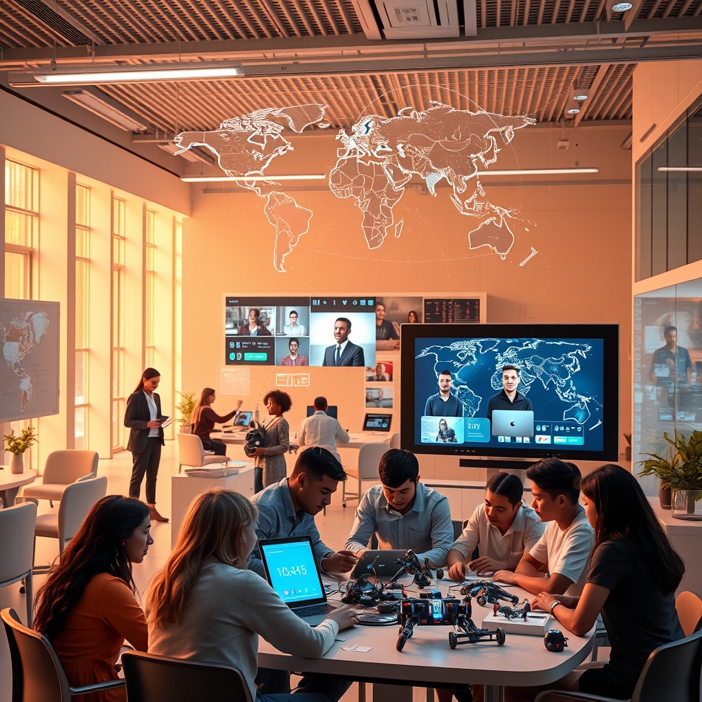 The Scholar’s Global Tapestry: Weaving Academic Mobility and Hybrid Learning into the Fabric of Cross-Cultural STEM Leadership