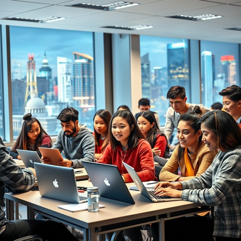 The Scholar’s Global Odyssey: Navigating the Intersection of Hybrid Learning and International Scholarships for Cross-Cultural STEM Leadership