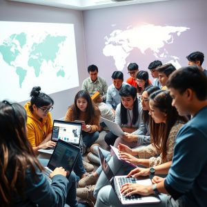 The Scholar’s Global Odyssey: Navigating the Intersection of Hybrid Learning and International Scholarships for Cross-Cultural STEM Leadership