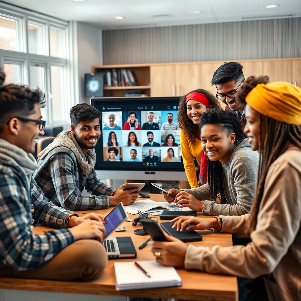 The Scholar’s Global Odyssey: Navigating the Intersection of Hybrid Learning and International Scholarships for Cross-Cultural STEM Leadership