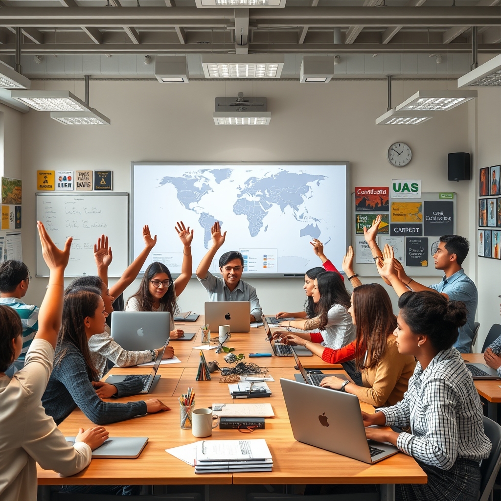The Scholar’s Global Odyssey: Navigating the Intersection of Hybrid Learning and International Scholarships for Cross-Cultural STEM Leadership